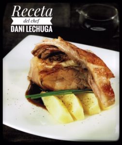 receta de cochinillo asado del chef Dani Lechuga