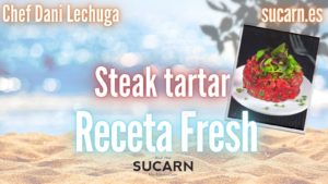 disfruta de un refrescante steak tartar